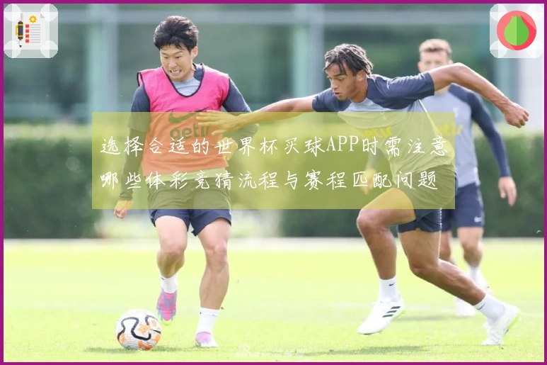 选择合适的世界杯买球APP时需注意哪些体彩竞猜流程与赛程匹配问题